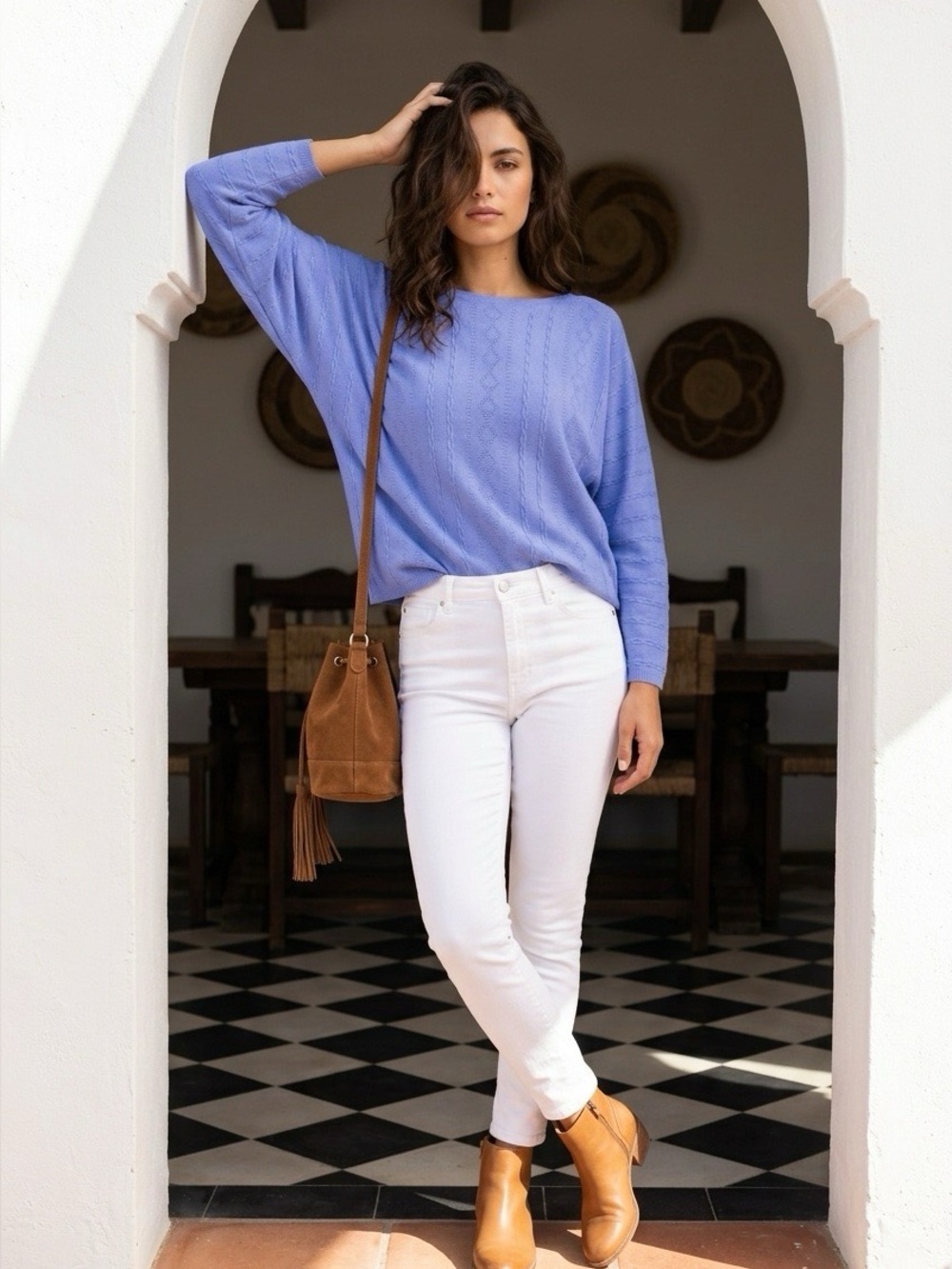 Lavender Dolman Sleeve Sweater - L